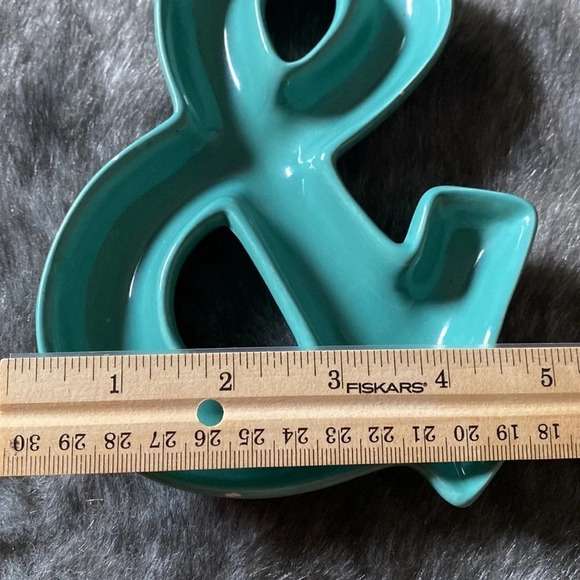 & Teal  ceramic display dish decor New - Picture 11 of 11
